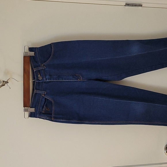 Vtg BRAXTON 1980s Junior High Rise Stretch Blue Denim Ankle Jeans Size 0 - 2 - Picture 2 of 11